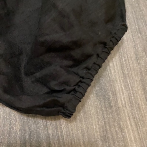 Wilfred Aritzia Splendour Sheer Button Front Peasant Black Blouse Size S - Picture 6 of 12